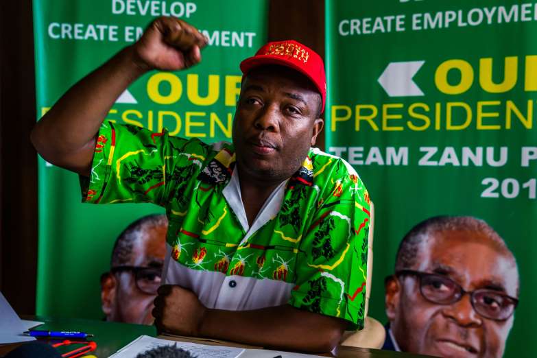 Kudzai Chipanga ZANU PF Youth Leader supprots President during 2017 coup